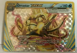 Omastar BREAK ULTRA RARE 19/124 Pokemon XY Fates Collide NM HOLO - Image 1