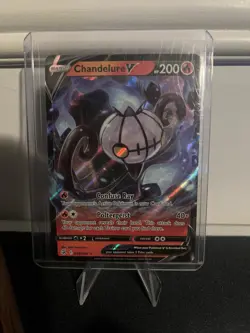 Chandelure V 039/264 Fusion Strike NM Pokemon Ultra Rare NM - Image 1