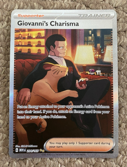 Pokemon TCG - Giovanni's Charisma - 204/165 - Pokemon 151 - Image 1