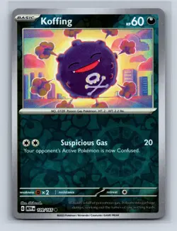 KOFFING 109/165 C 151 POKEMON REVERSE HOLO NM - Image 1
