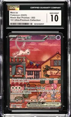 CGC 10 Mew ex 053 Black Star Promo 2023 151 UPC SVP Pokemon Card TCG - Image 1