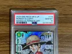 PSA 10 One Piece Comic Parallel Manga Art 3 Card Japanese Holo Luffy Ace Sabo - Image 3