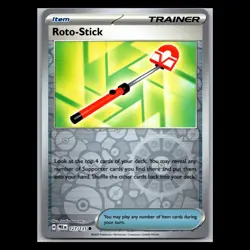 Roto-Stick 127/131 Reverse Holo - TCG Prismatic Evolutions Pokemon Card - Image 1