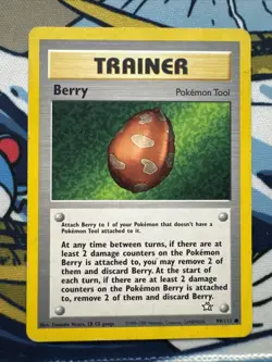 Berry 99/111 Trainer Card Neo Genesis Pokemon TCG LP - Image 1