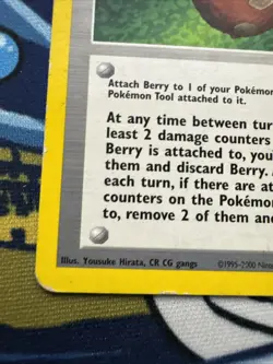 Berry 99/111 Trainer Card Neo Genesis Pokemon TCG LP - Image 5