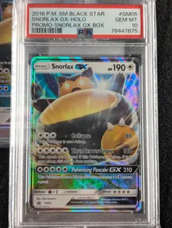 2016 Pokemon Snorlax GX Box Holo Black Promo Card PSA 10 🔥 Super Low Pop 🔥EACH - Image 1