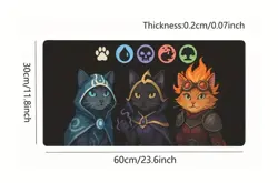 MTG VIVI ORNITIER Table Playmat TCG CCG Play Pad Trading Card Game Mat Mousepad - Image 2