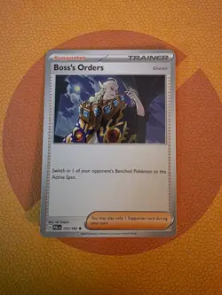 Boss's Orders - Ghetsis 172/193 Paldea Evolved Theme Deck Exclusive Pokemon Card - Image 1