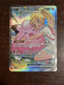 2026 Pokemon Ascended Heroes Lillie’s Clefairy EX SIR 280/217 Free Shipping - Image 1
