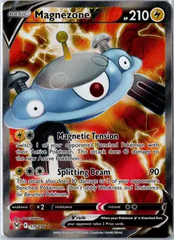 Pokemon - Magnezone V (Full Art) 175/196 Ultra Rare Holo SWSH11: Lost Origin NM - Image 1