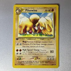Pokemon Piloswine 36/64 Neo Revelation Regular 1st Edition - Image 1