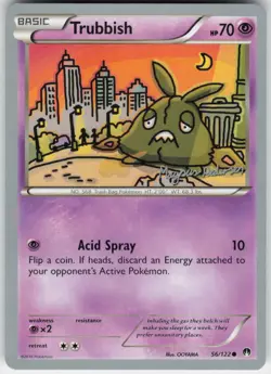 Trubbish 56/122 Common World Championship Decks Pokemon Near Mint - Image 1