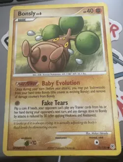 Bonsly Lv 6 Hole 71/130 Pokemon Diamond & Pearl DMG - Image 1