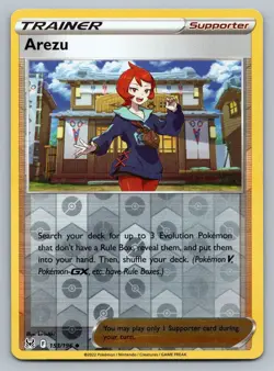 Arezu Reverse Holo - 153/196 - Lost Origin Pokemon 2022 - Image 1