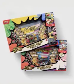 Pokemon Ascended Heroes Premium Poster Collection Mega Lucario/Gardevoir Bundle - Image 1
