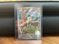 Pokemon TCG Meowth 106/094 Illustration Rare Full Art Holo 70 HP - Image 1