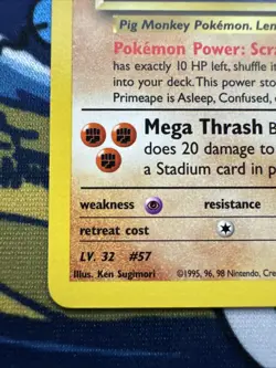 Brock's Primeape 35/132 Gym Challenge Unlimited Regular Pokemon TCG Card NM - Image 5