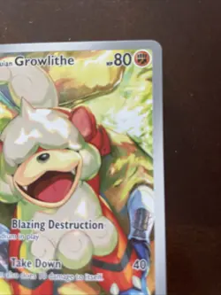 Pokemon TCG Hisuian Growlithe Illustration Rare Twilight Masquerade 181/167 - Image 5