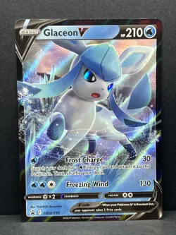 Pokemon TCG Glaceon V Sword & Shield SWSH196 Holo Promo - NM - Image 1