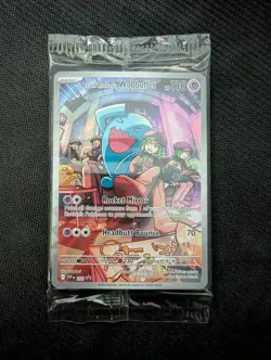 Sealed Team Rocket's Wobbuffet 203 Holo Promo Scarlet & Violet Promo Pokemon NM - Image 1