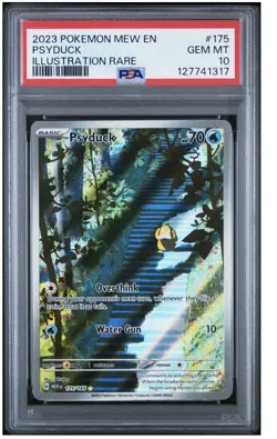 2023 Pokemon Scarlet & Violet 151 Illustration Rare Psyduck #175/165 PSA 10 - Image 1