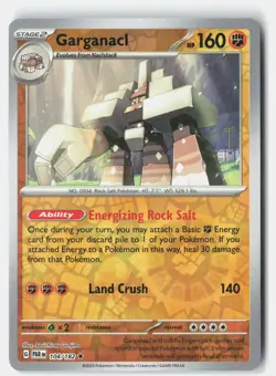GARGANACL 104/182 RARE PARADOX RIFT POKEMON REVERSE HOLO NM - Image 1