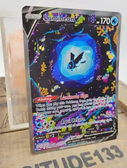 2023 POKEMON SWORD & SHIELD CROWN ZENITH #GG39 FULL ART/LUMINEON V - Image 2