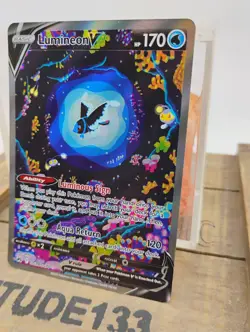 2023 POKEMON SWORD & SHIELD CROWN ZENITH #GG39 FULL ART/LUMINEON V - Image 3