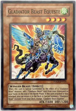 TDGS-EN024 Gladiator Beast Equeste - Common Unlimited Lightly Played YuGiOh - Image 1
