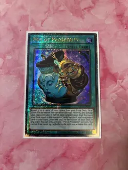 Yugioh: Pot of Prosperity - Quarter Century Secret Rare - RA01-EN066 - NM - Image 1