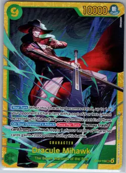 Dracule Mihawk - OP14-119 SEC English Azure Sea's Seven - One Piece Card - NM - Image 1
