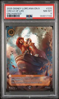 Disney Lorcana - Circle of Life - Enchanted - PSA 8 - Image 1