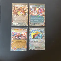 Ascended Heroes Ex's Lot Of 4 Mega ex Cards Pokemon NM - Image 1