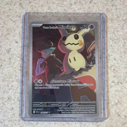 Pokemon TCG Team Rocket's Mimikyu Basic Psychic Card 60 HP 238/217 ASCN - Image 1