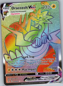 Dracozolt VMAX (Secret) 210/203 SWSH07: Evolving Skies - Pokemon Card - NM - Image 1