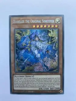 Diabellze the Original Sinkeeper Secret Rare Card LEDE-EN012 Yu-Gi-Oh! - Image 1
