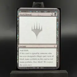 MTG "Mark Ritual" Official Playtest Card MagicCon 2025 - Unknown Event - NEW - Image 1