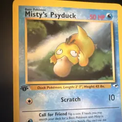 Pokemon TCG Misty's Psyduck 54/132 1st Edition Gym Challenge Vintage Card NMNT - Image 2