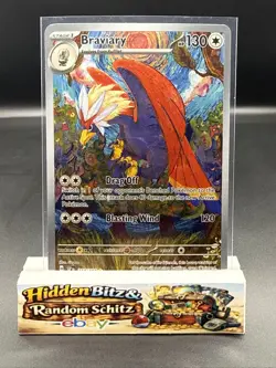 Pokemon Cards Braviary 214/191 Surging Sparks Illustration Rare NM - Image 1