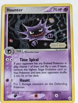 Minor Flaws LP Haunter Legend Maker Reverse Holo Ex Pokemon Card No. 35/92 - Image 1