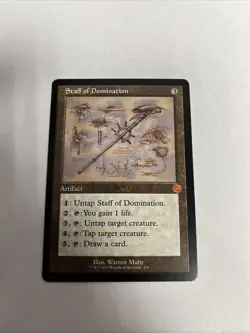 Staff Of Domination Schematic Nonfoil Card #119 MTG LP - Image 1