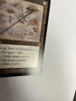 Staff Of Domination Schematic Nonfoil Card #119 MTG LP - Image 2