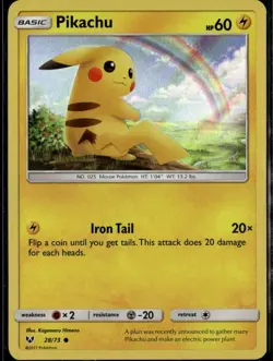 Pikachu 28/73 Water Web Holo Promo Miscellaneous Cards & Products 028/073 Lightn - Image 1