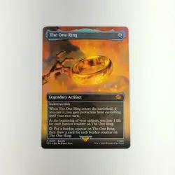 MTG The One Ring *BORDERLESS FOIL* The Lord of the Rings #451 Pack Fresh - Image 2