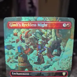 MTG Gimli's Reckless Might (Borderless) [The Lord of the Rings: Tales of Middle- - Image 2