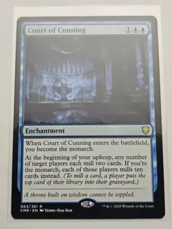 Mtg - Court of Cunning - Commander Legends (CMR) - Rare - #63 - NM - Image 1