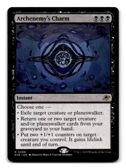 Archenemy's Charm 88 Rare Edge of Eternities Magic: The Gathering Near Mint - Image 1