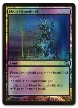 Ebon Stronghold #25 (Foil) (NM) Premium Deck Series: Graveborn GRV Magic MTG - Image 1