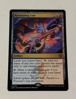 MTG Resonating Lute - Secrets of Strixhaven LP - Image 1