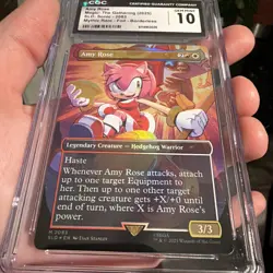 CGC 10 2025 MTG Secret Lair Sonic The Hedgehog Amy Rose Foil Gem Mint 🔥 - Image 3